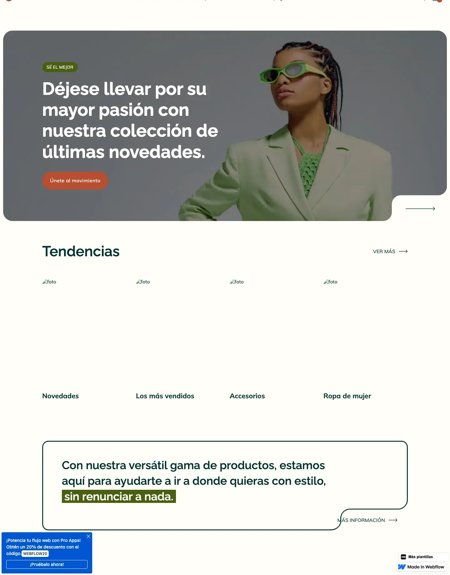 Diseño de página web para tienda online