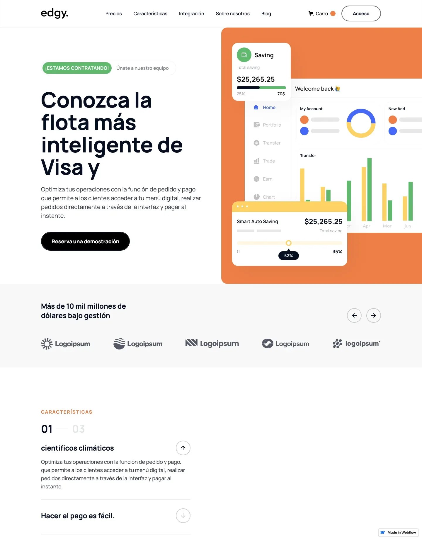 Diseño de página web para landing pages