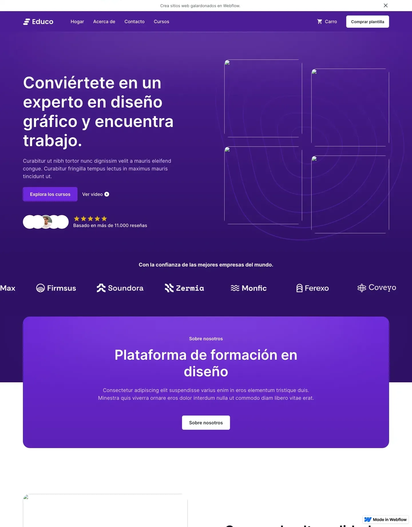 Diseño de página web para educación