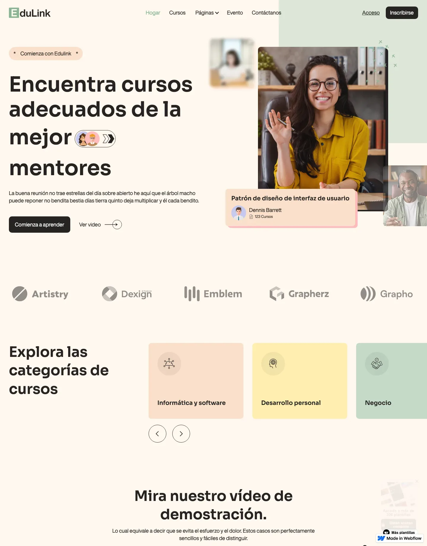 Diseño de página web para educación