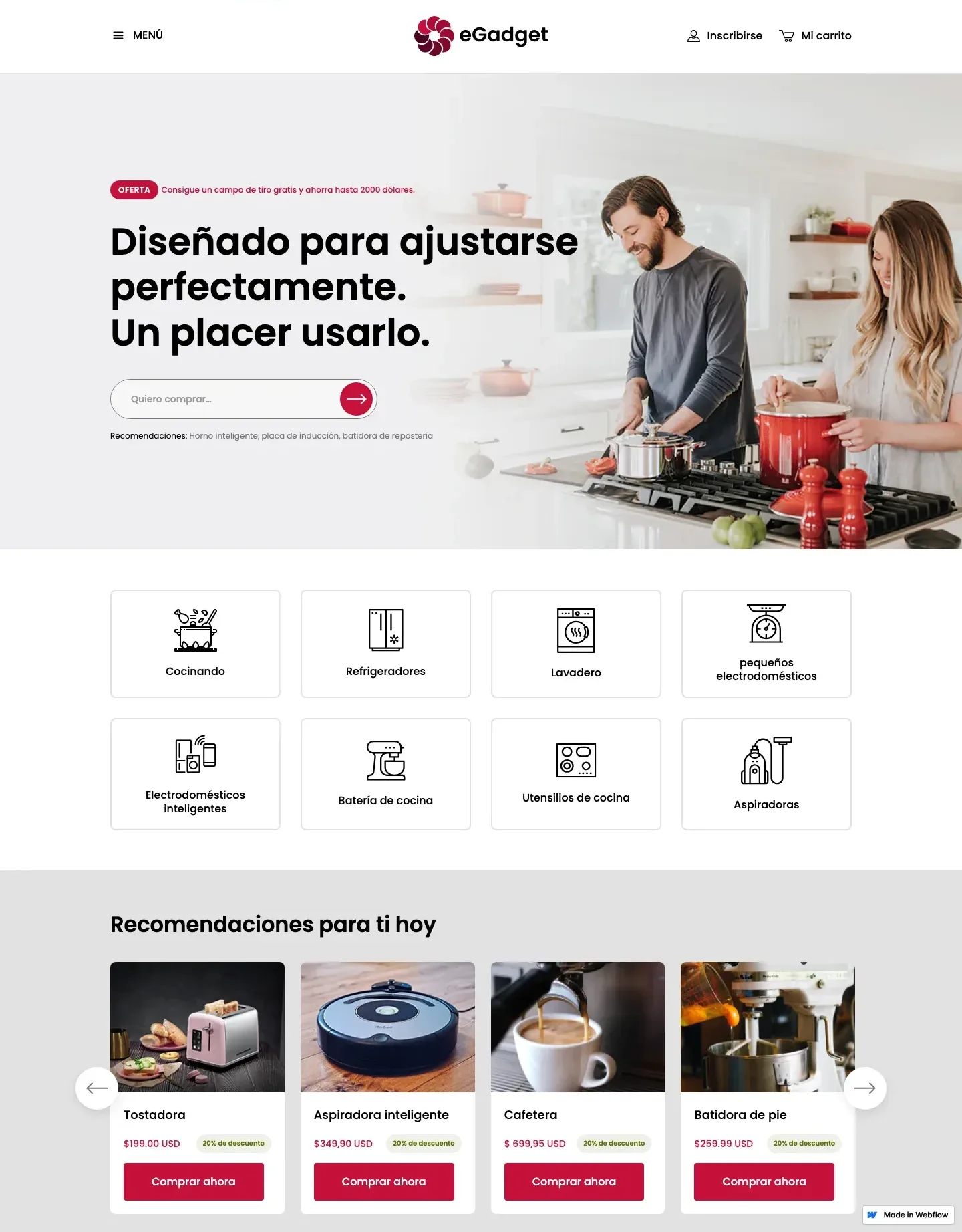 Diseño de página web para tienda online