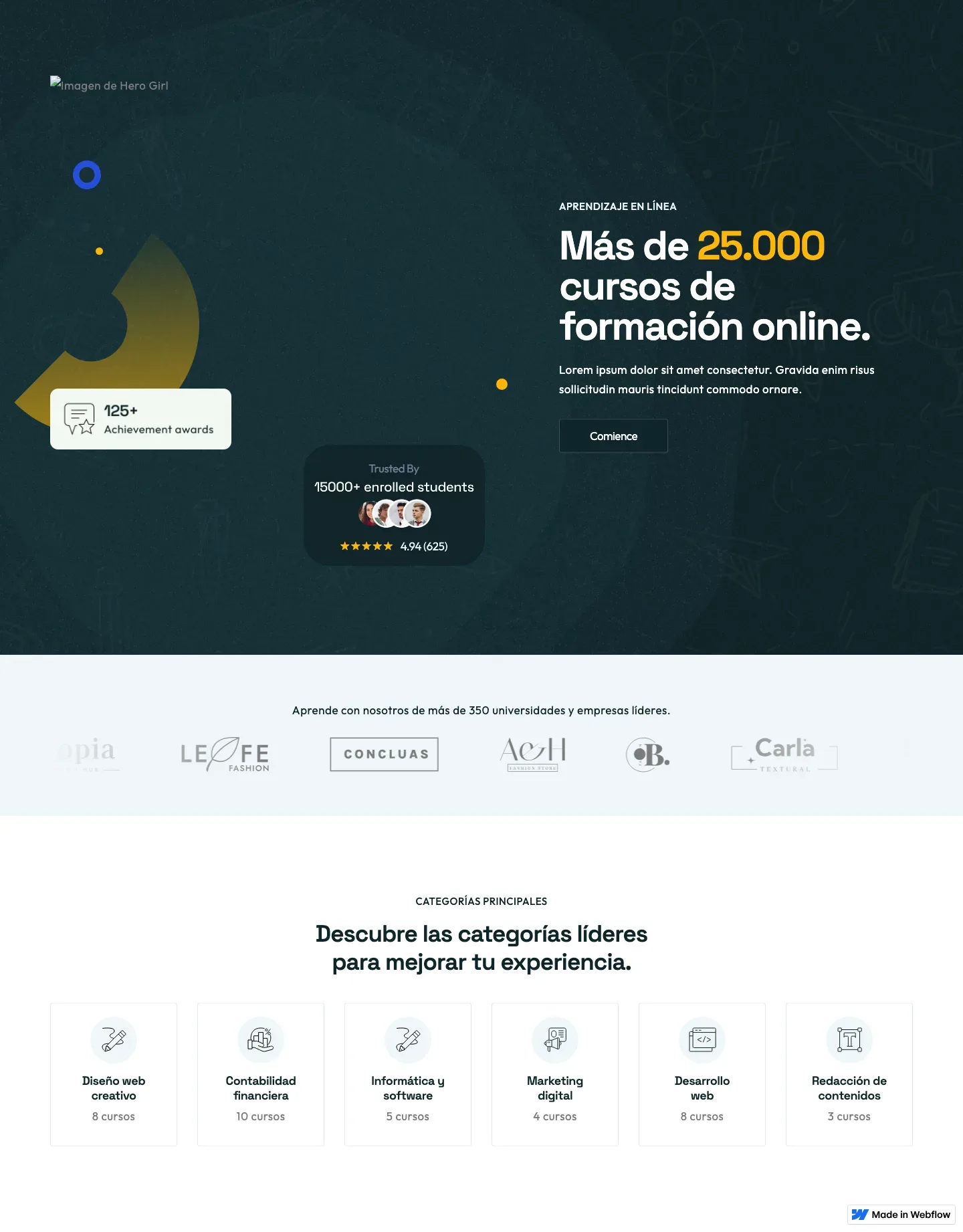 Diseño de página web para educación