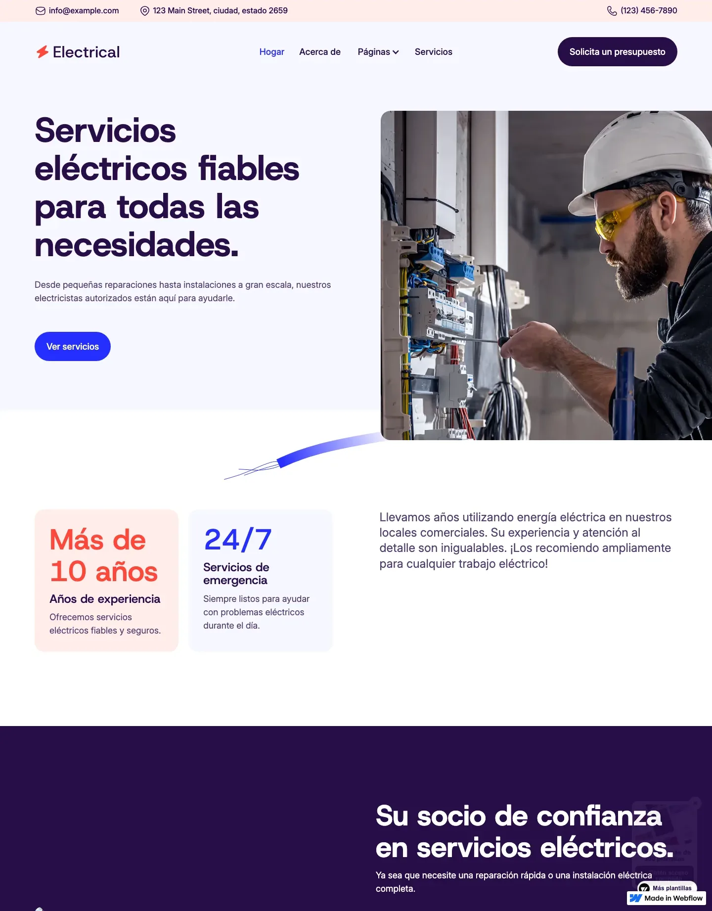 Diseño de página web para construcción y arquitectura