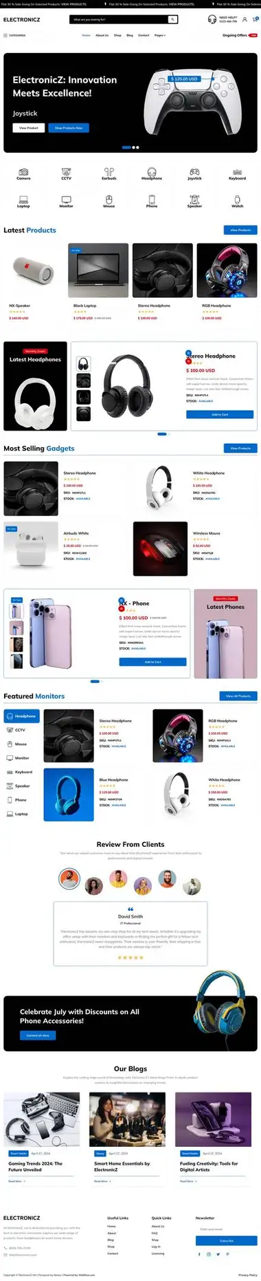 Diseño de página web para tienda online