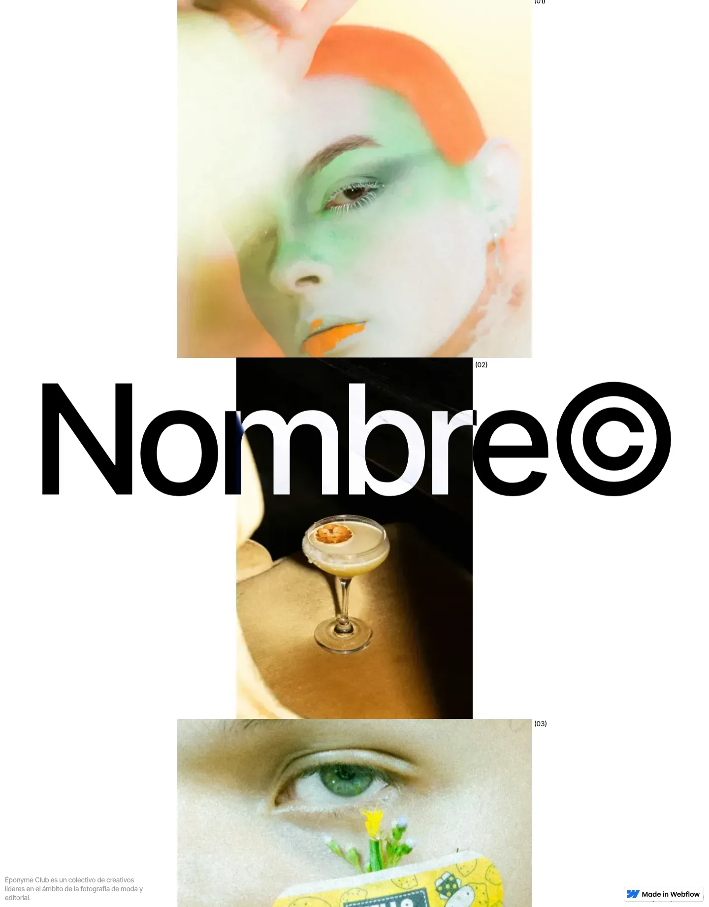 Diseño de página web para fotografía y eventos