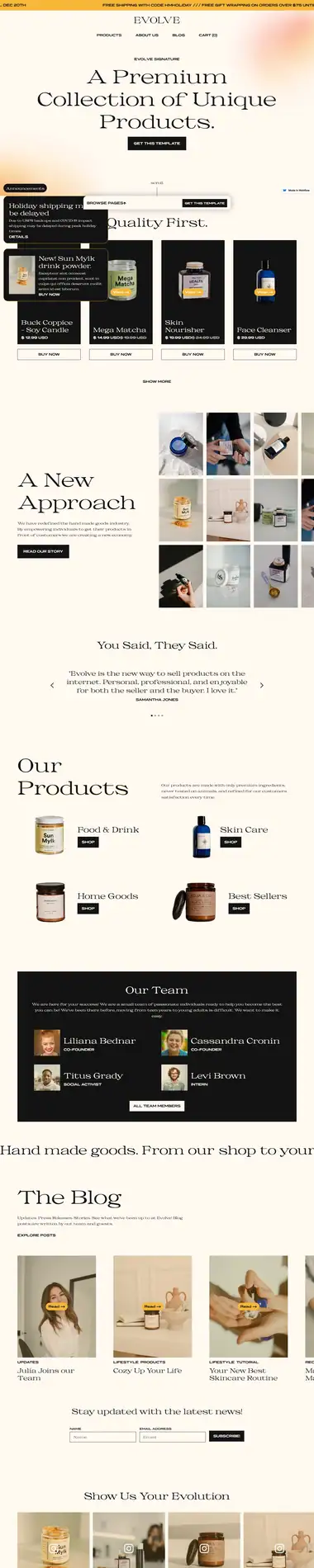 Diseño de página web para tienda online