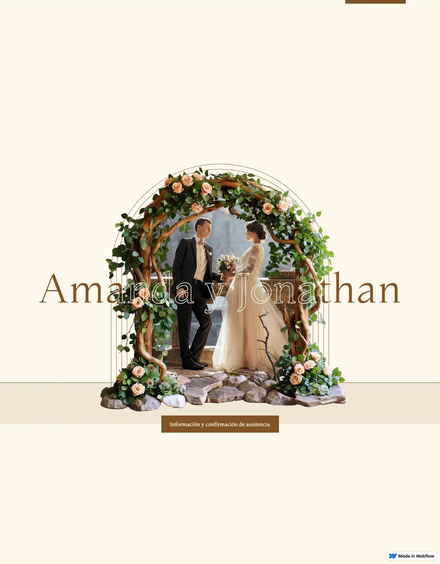 Diseño de página web para fotografía y eventos