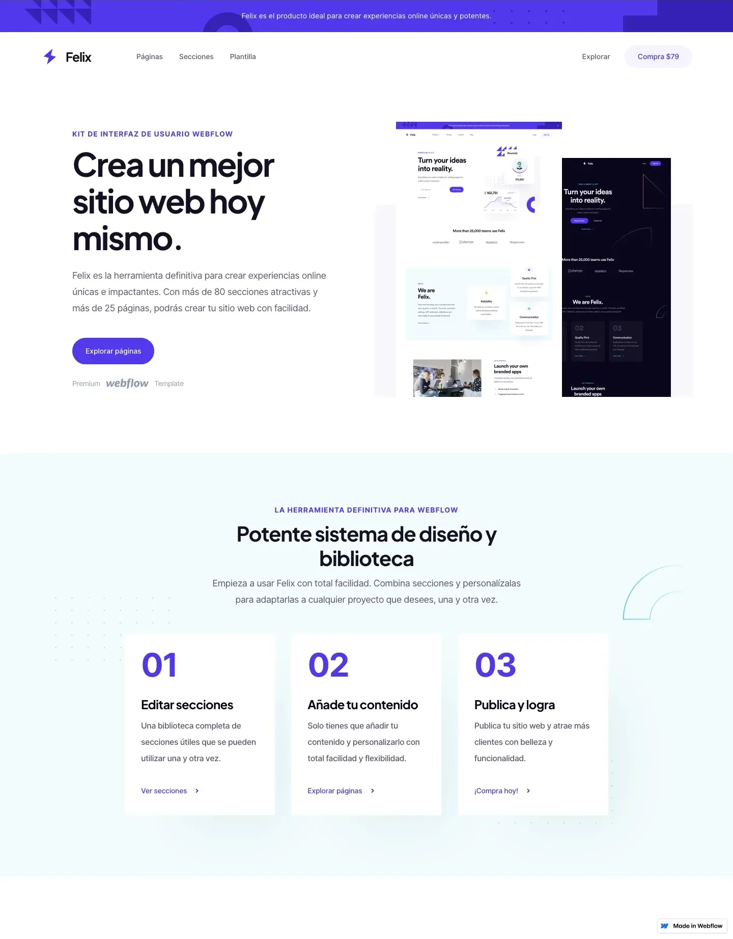 Diseño de página web para landing pages