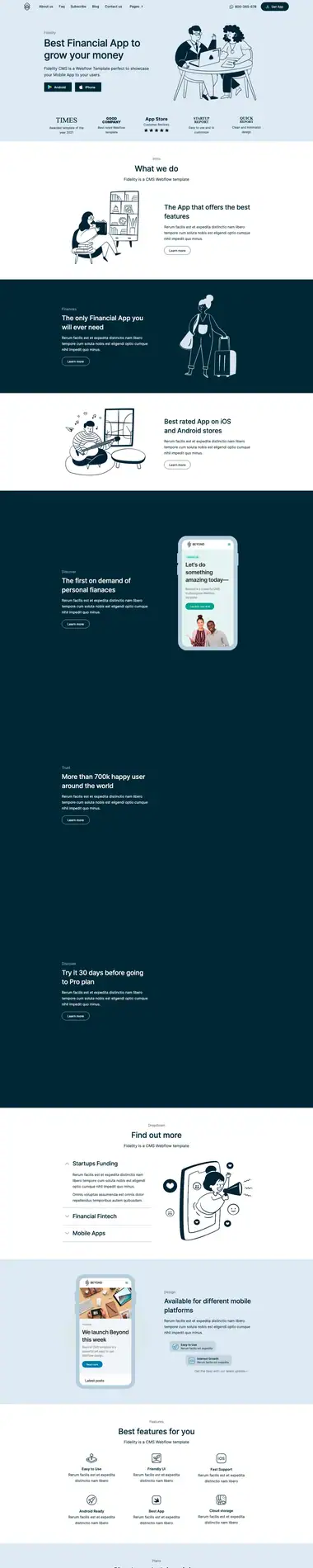 Diseño de página web para landing pages