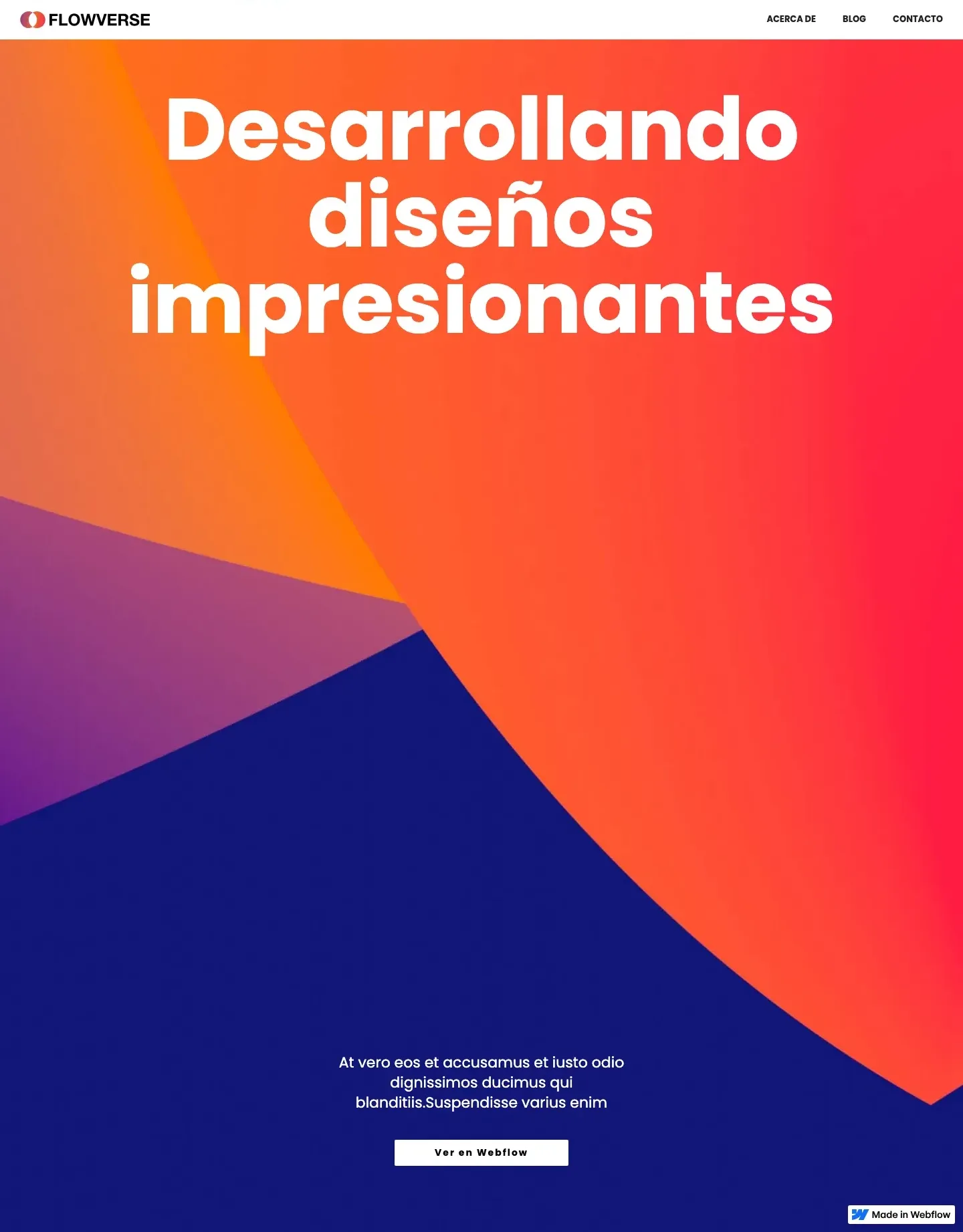 Diseño de página web para landing pages