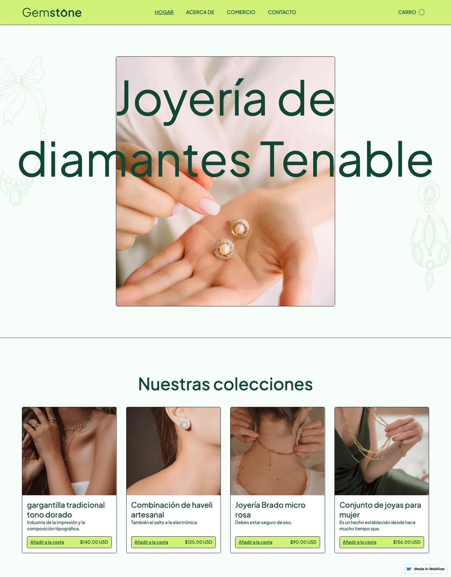 Diseño de página web para tienda online