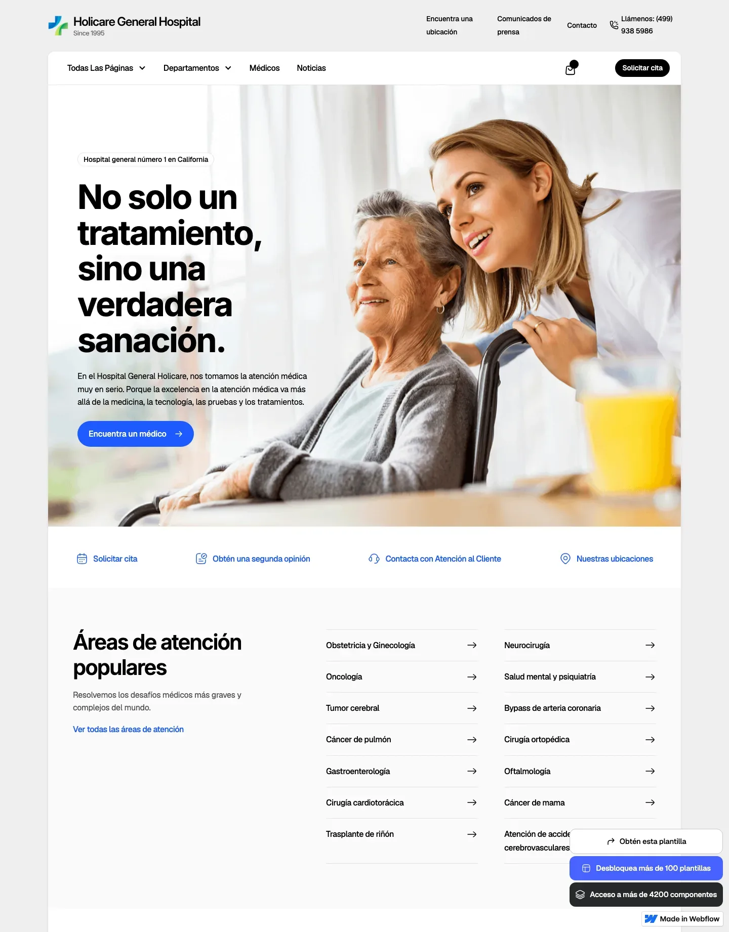 Diseño de página web para salud y bienestar