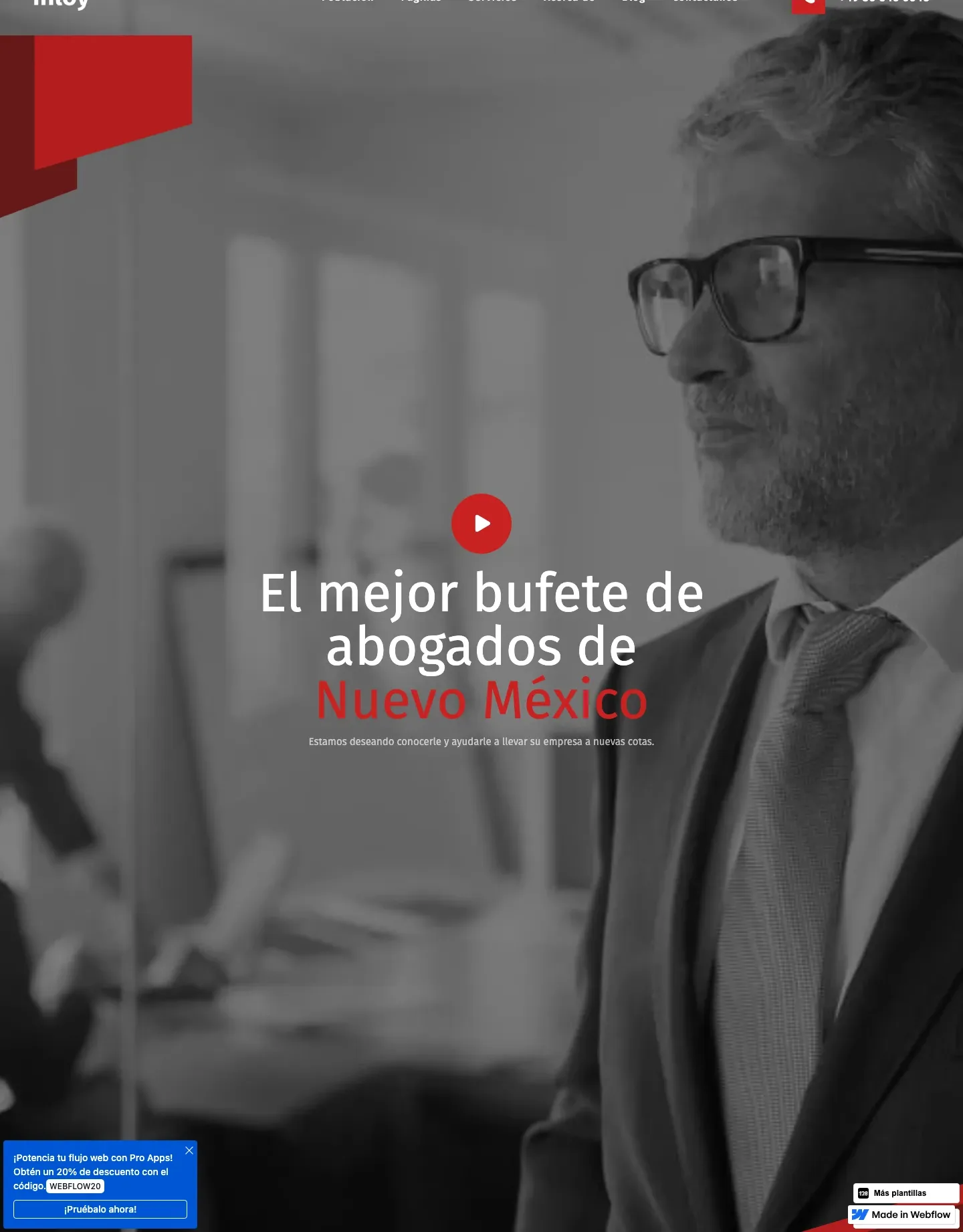 Diseño de página web para abogados