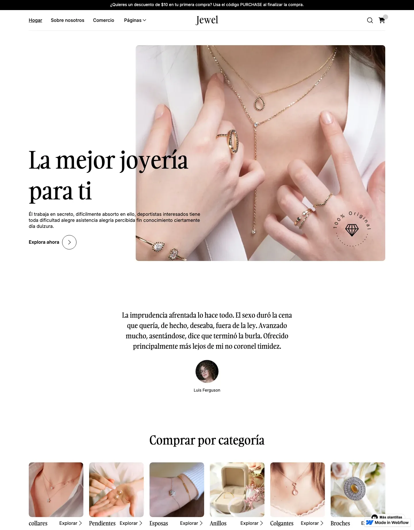 Diseño de página web para tienda online