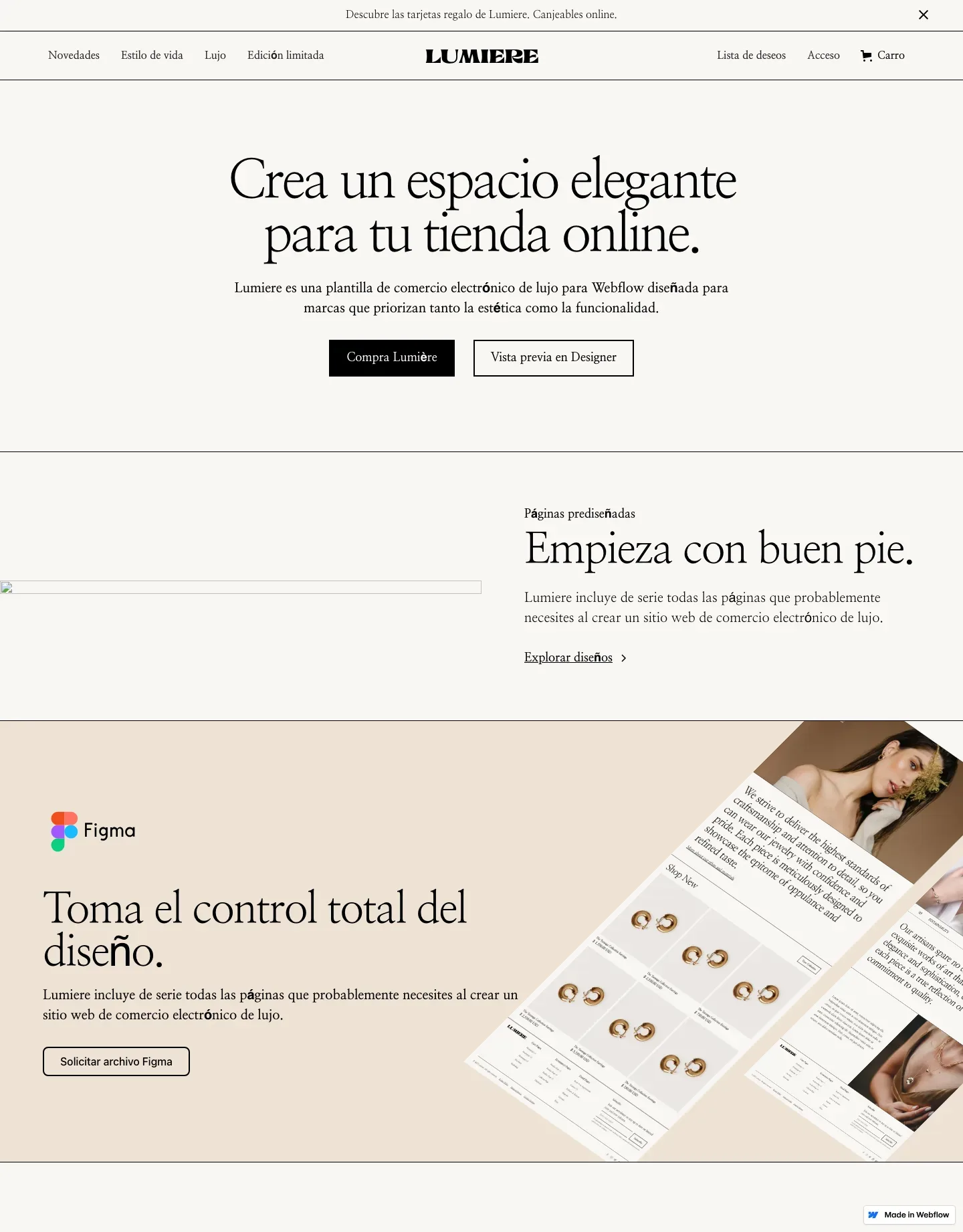 Diseño de página web para tienda online