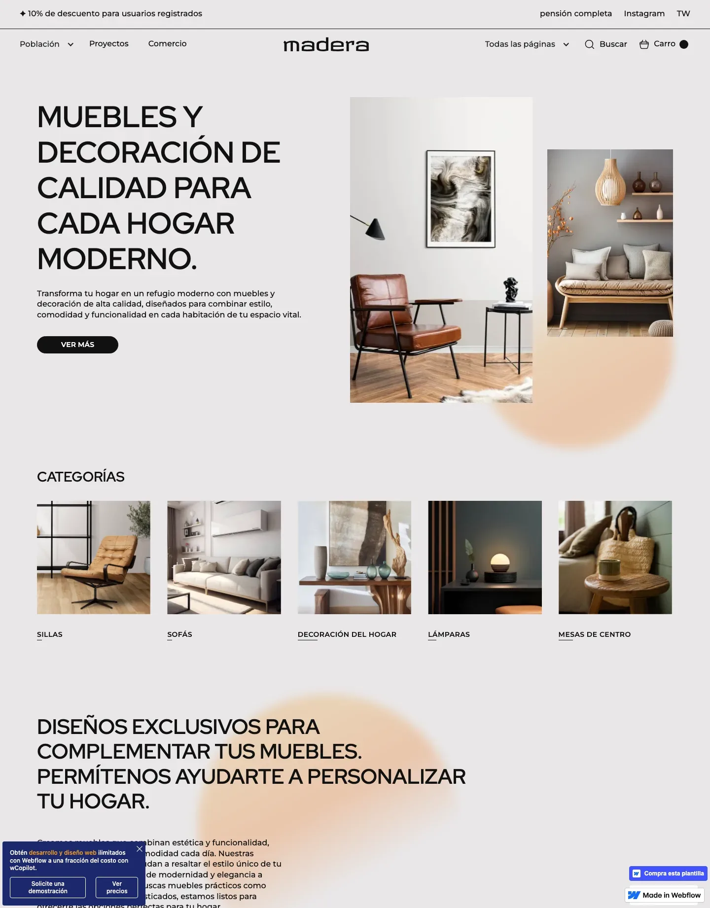 Diseño de página web para tienda online