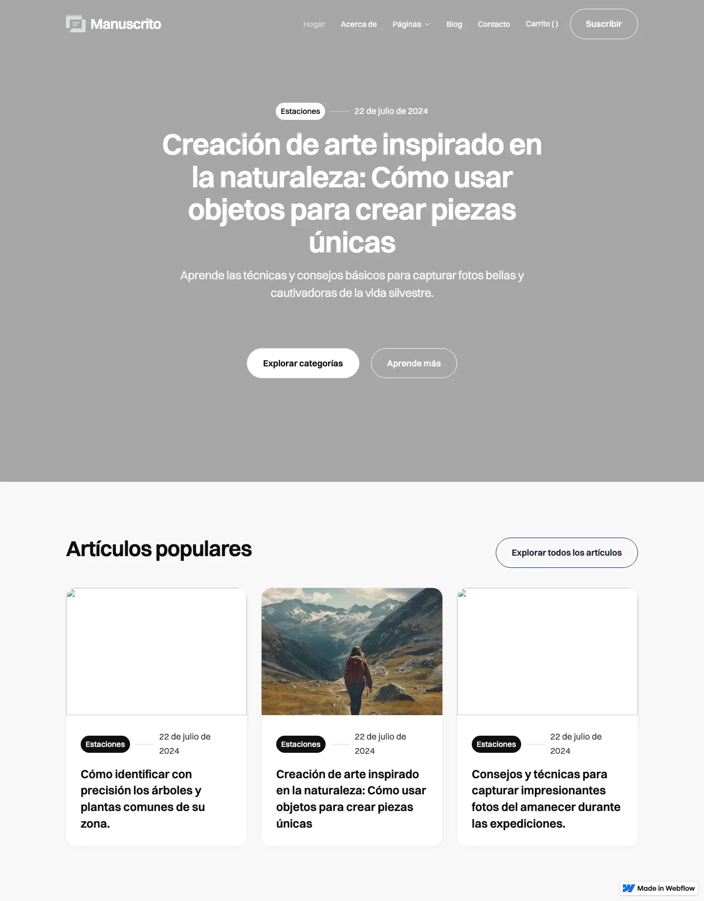 Diseño de página web para turismo y viajes