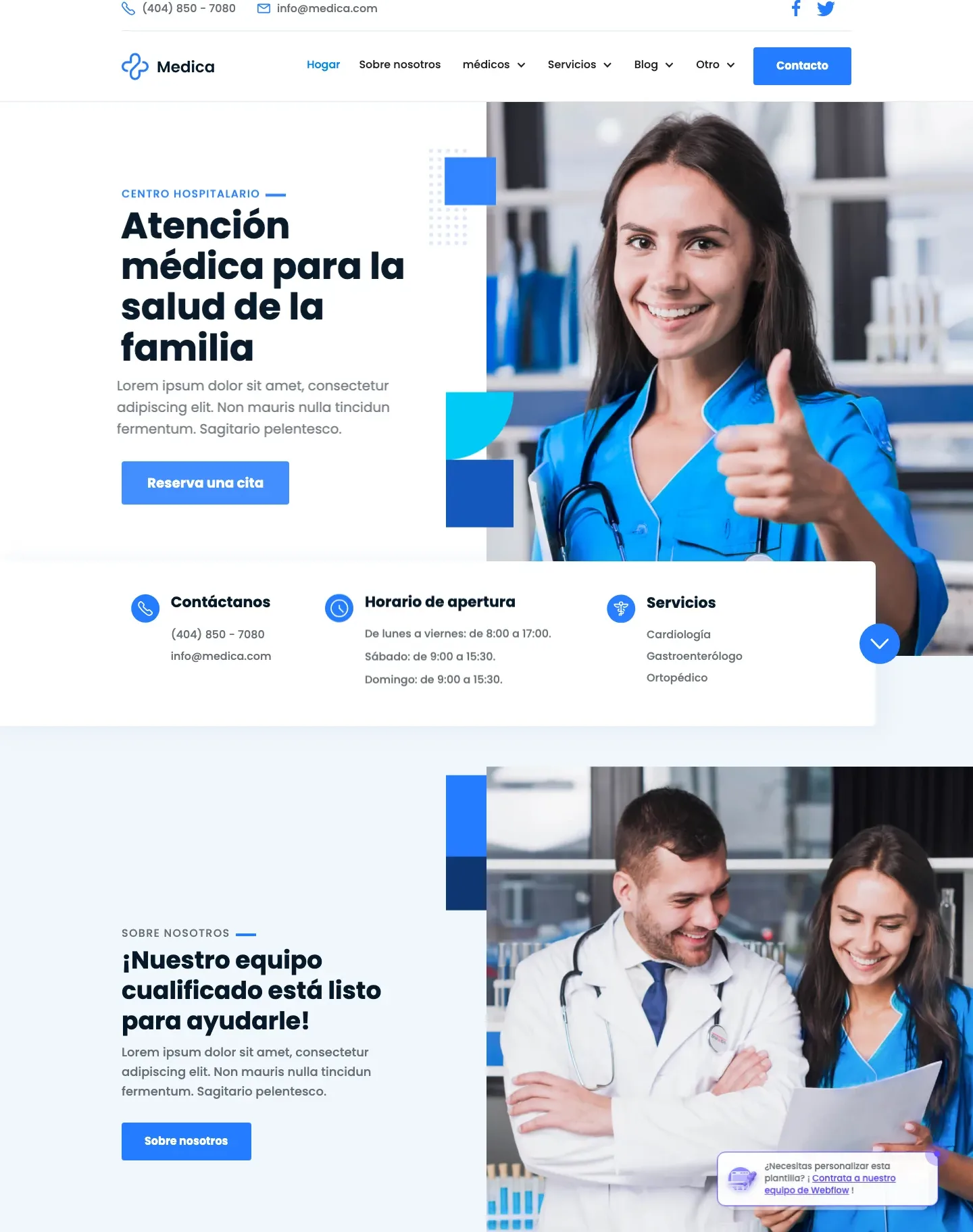 Diseño de página web para salud y bienestar