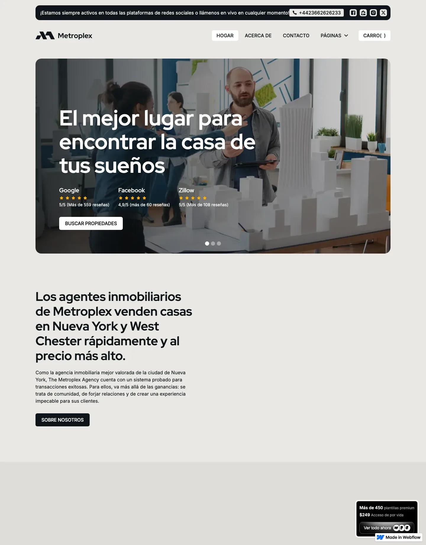 Diseño de página web para inmobiliarias