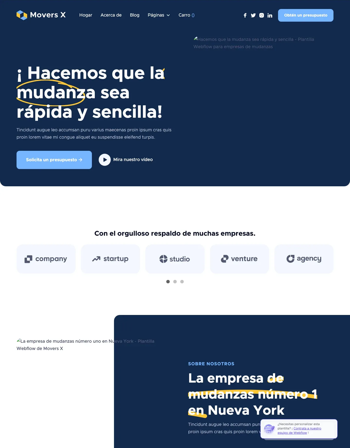 Diseño de página web para gimnasios