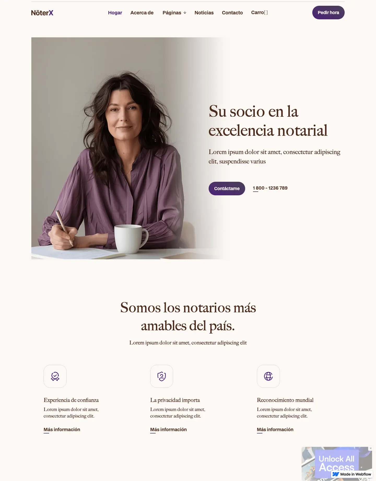 Diseño de página web para abogados