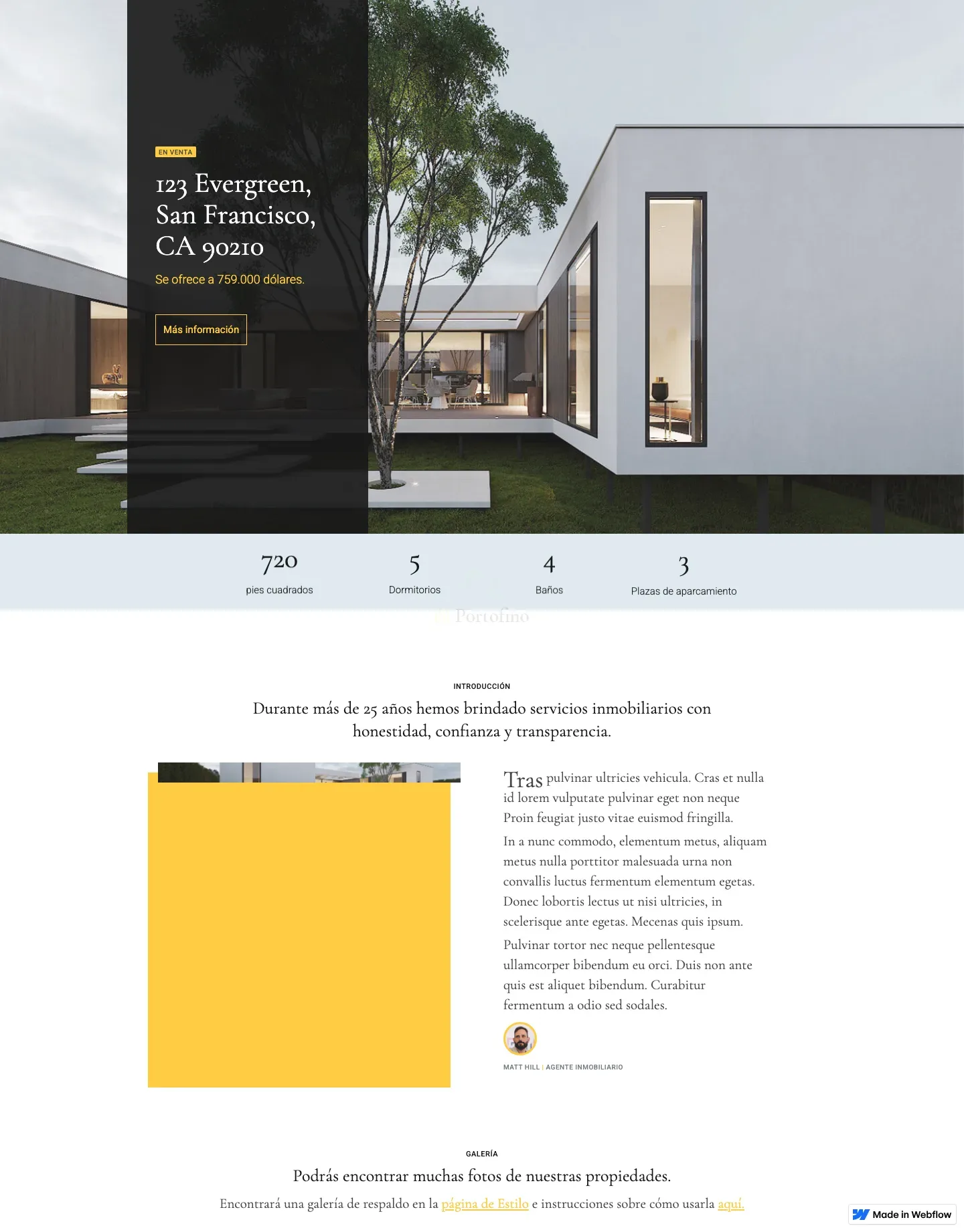 Diseño de página web para inmobiliarias