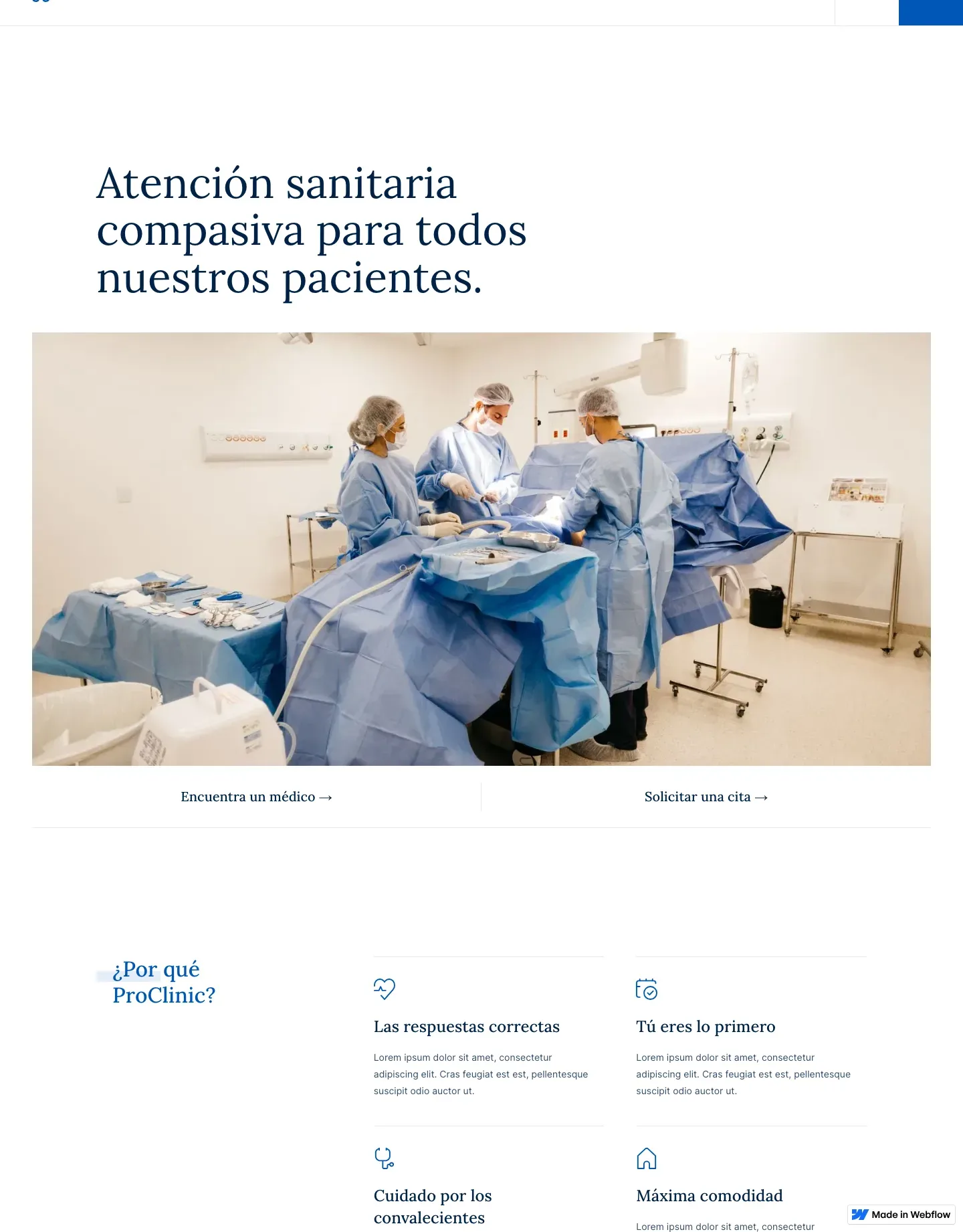 Diseño de página web para salud y bienestar