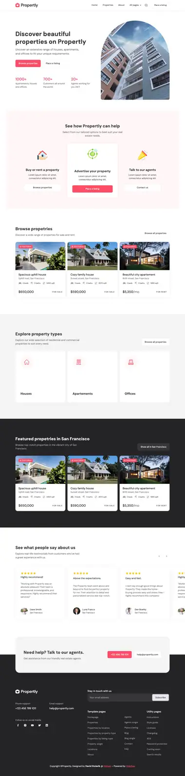 Diseño de página web para inmobiliarias