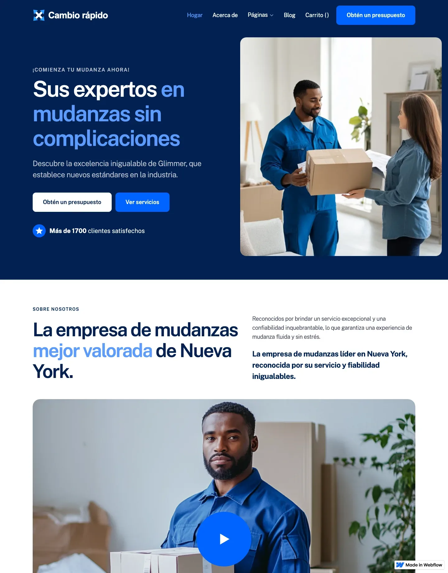 Diseño de página web para gimnasios
