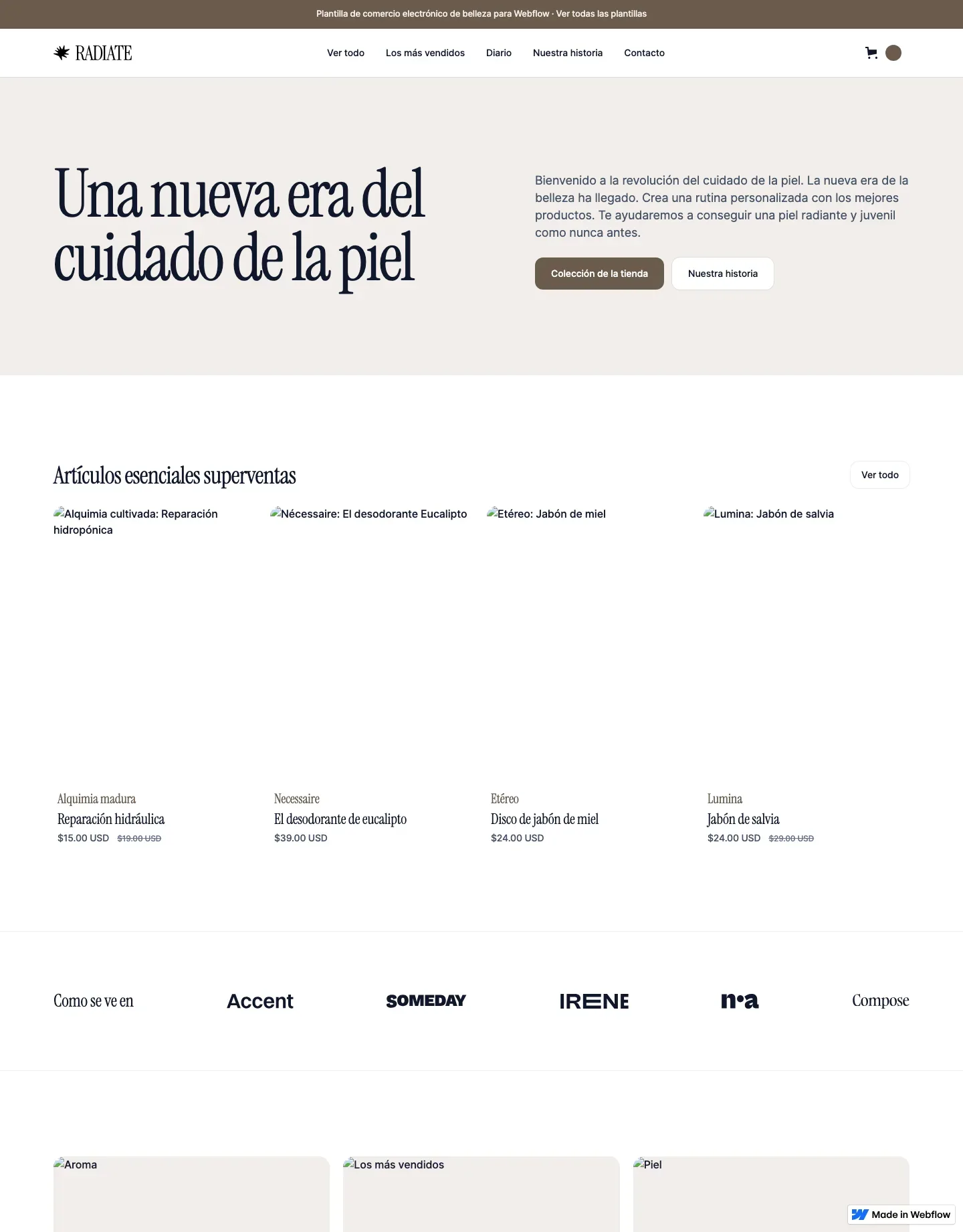 Diseño de página web para belleza y estética