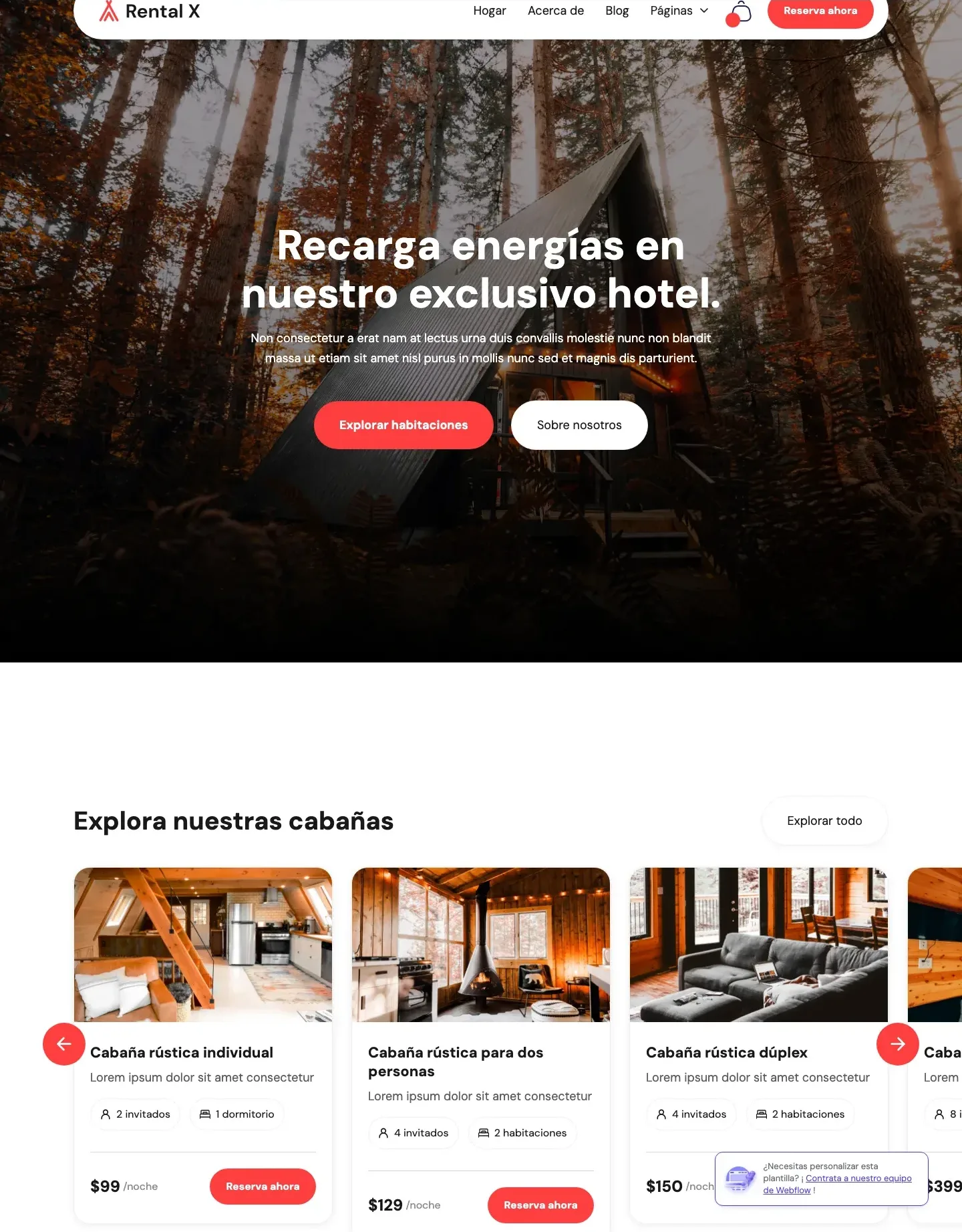 Diseño de página web para hoteles