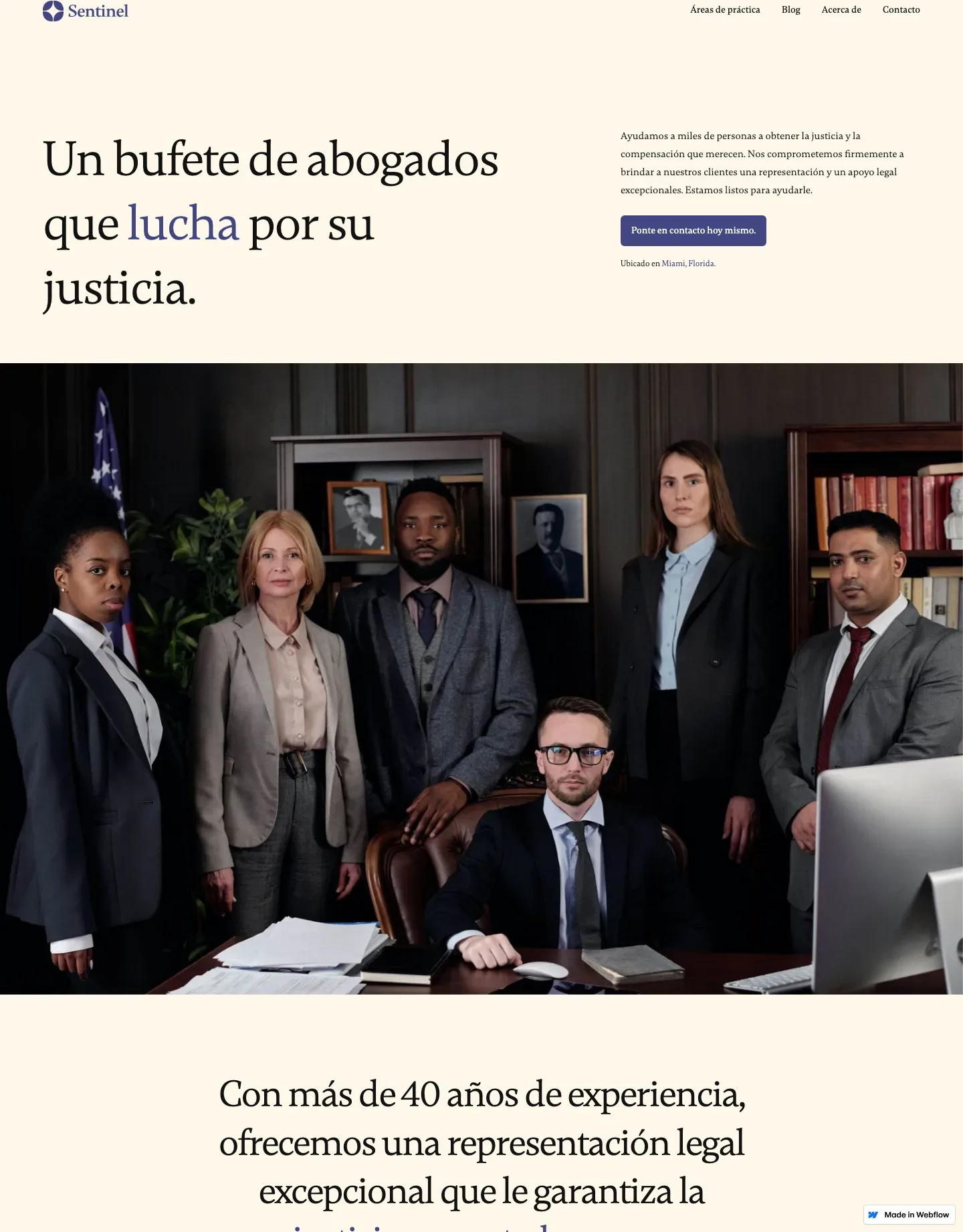 Diseño de página web para abogados