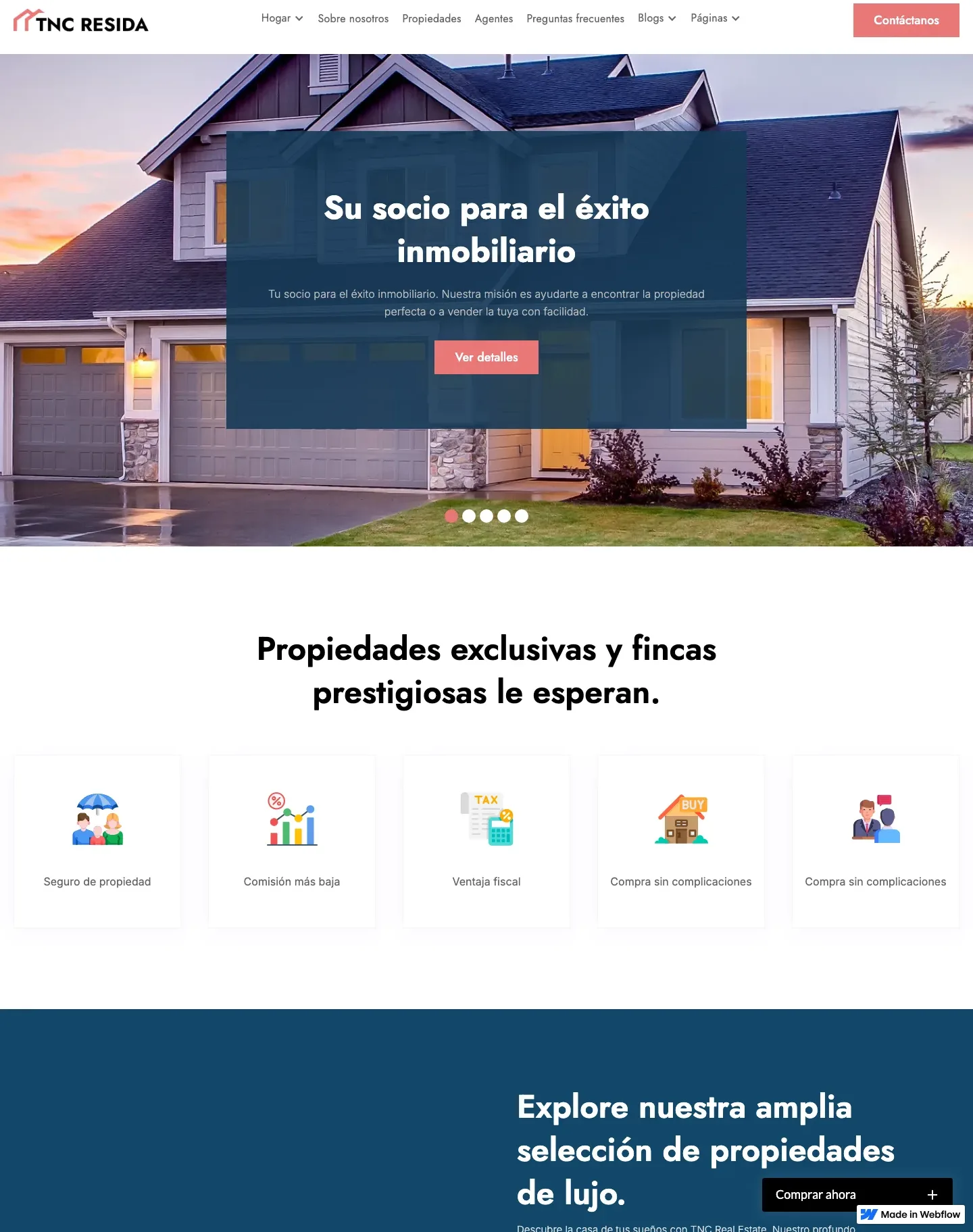 Diseño de página web para inmobiliarias