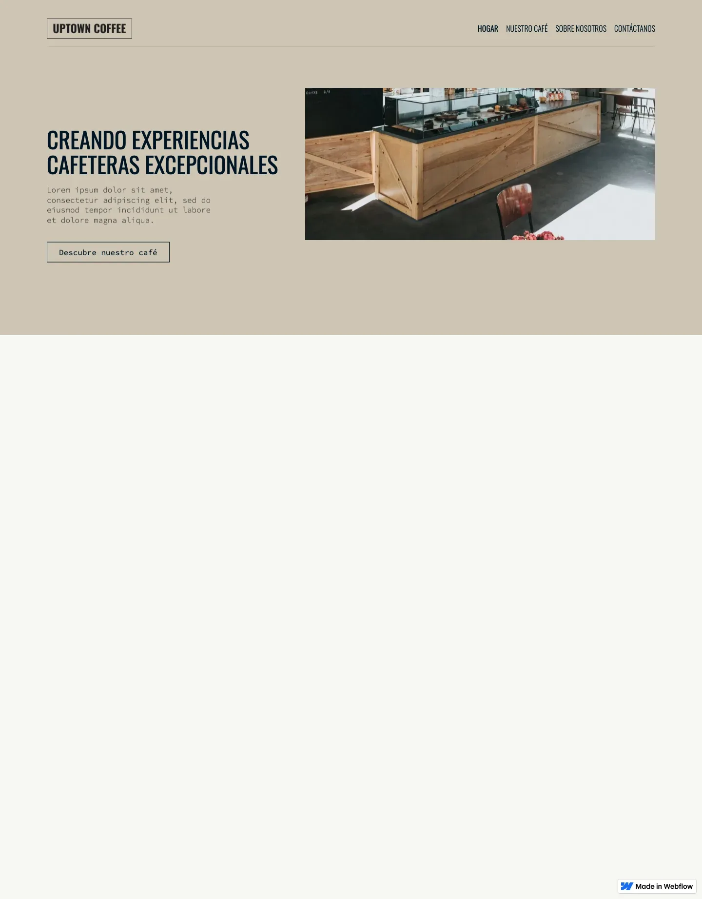 Diseño de página web para restaurantes y cafés