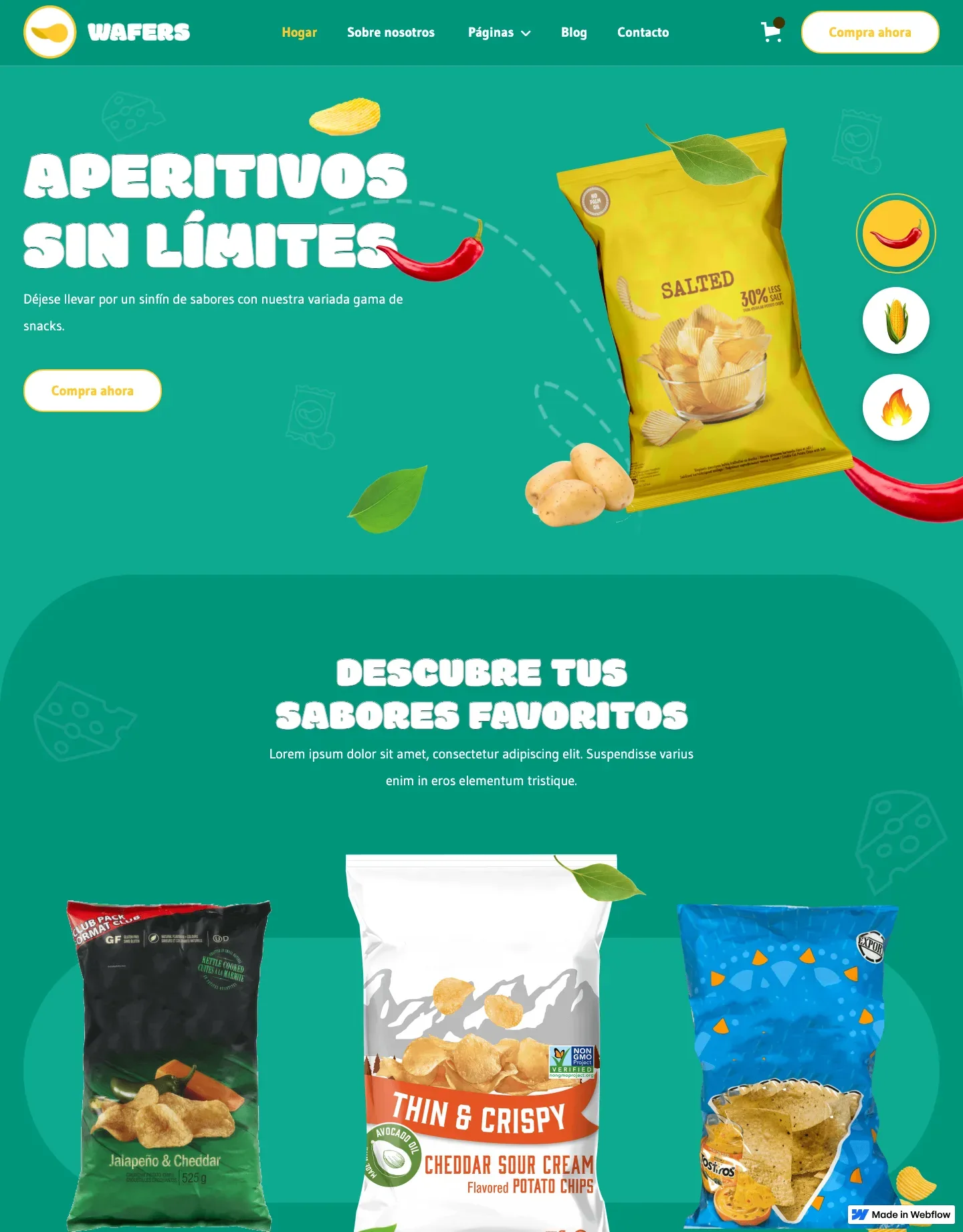Diseño de página web para restaurantes y cafés