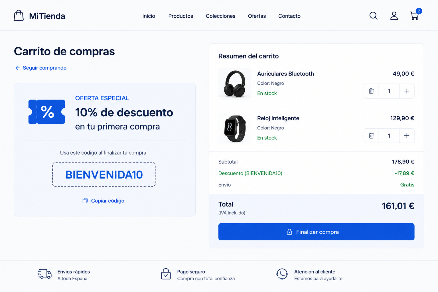 Cupones y ofertas para tu tienda